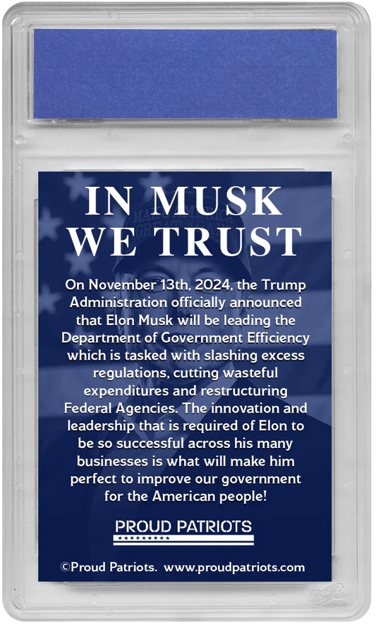  Elon Musk DOGE Trading Card - Graded Gem Mint 10 -  ToylandEU™