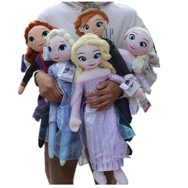  Elsa And Anna Frozen Plushie Dolls For Kids Bandai -  ToylandEU™