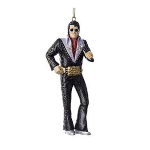  Elvis Presley Ornament Two Sided Disc Gold Glitter -  ToylandEU™