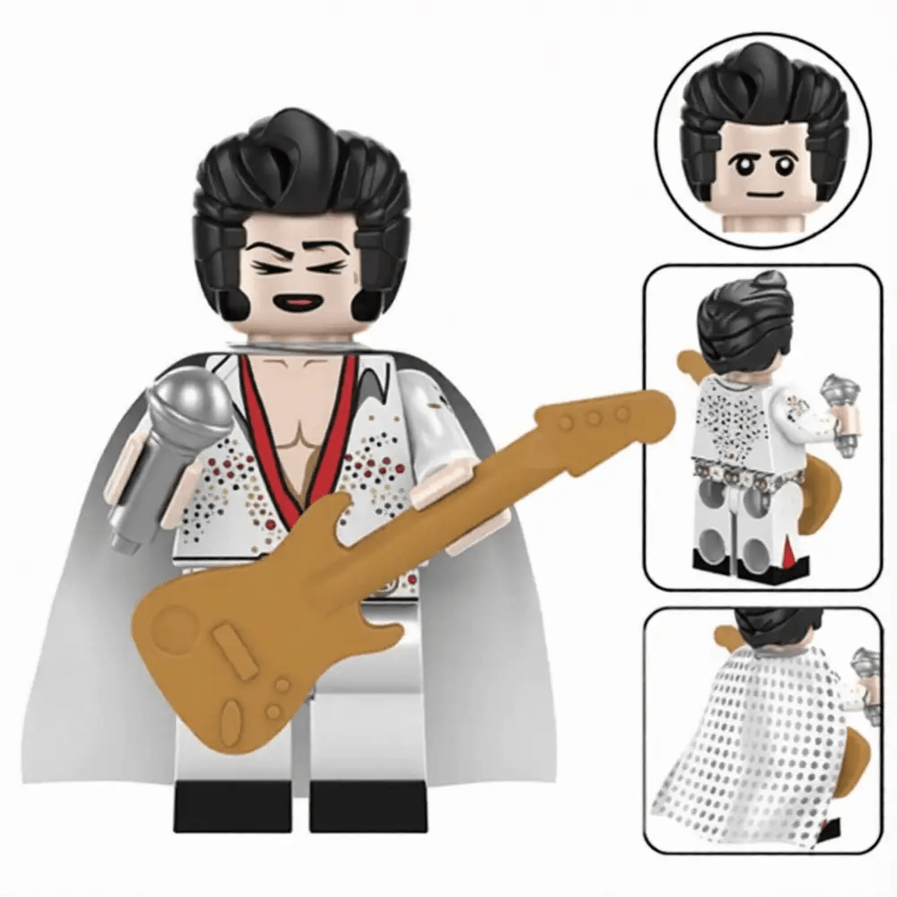  Elvisd presley The king Lego Minifigures Custom Music Toys -  ToylandEU™