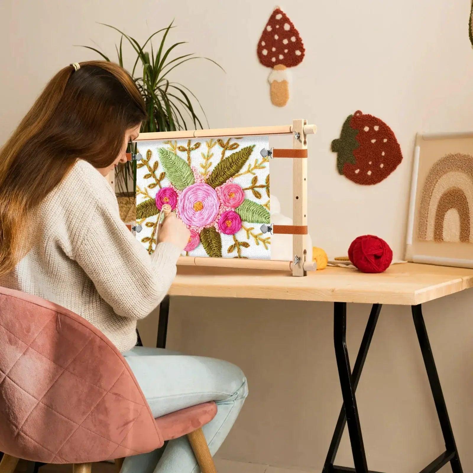  Embroidery Scroll Frame Rotated Adjustable Design -  ToylandEU™