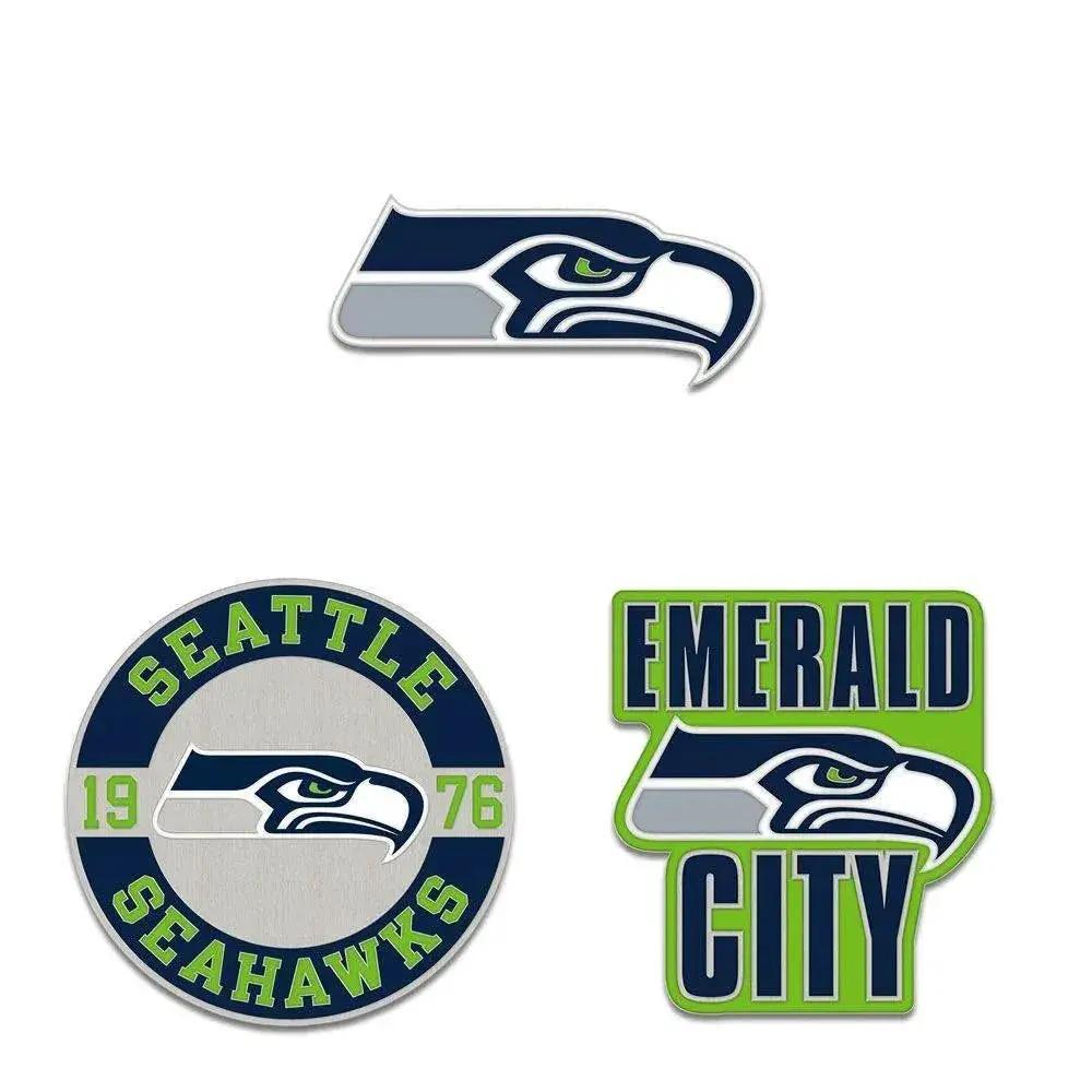  Seattle Seahawks Enamel Pin Set With Logo Year Slogan -  ToylandEU™
