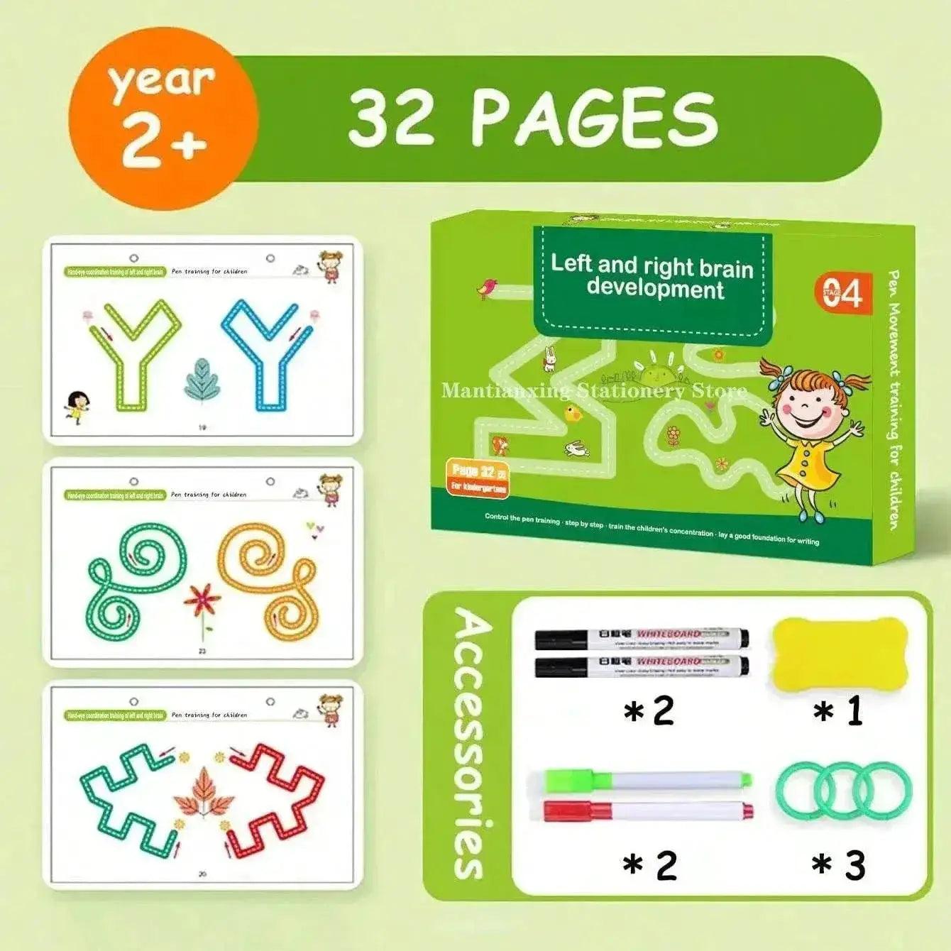  Enchanted Draw & Learn Workbook for Kids with Reusable Practice Sheets  -  ToylandEU™
