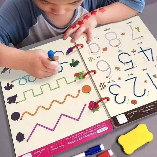  Enchanted Draw & Learn Workbook for Kids with Reusable Practice Sheets  -  ToylandEU™