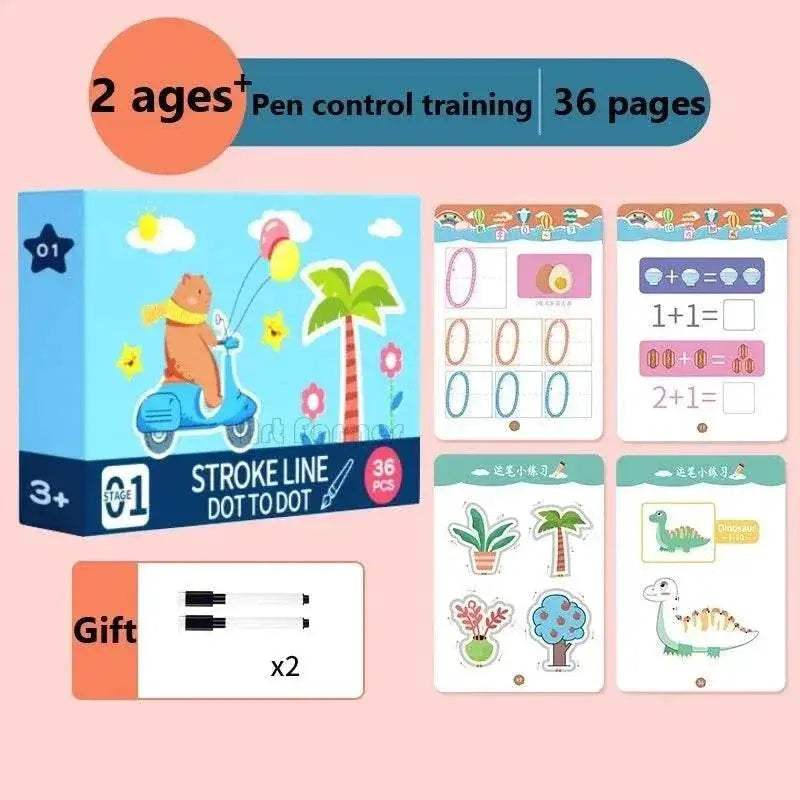  Enchanted Draw & Learn Workbook for Kids with Reusable Practice Sheets  -  ToylandEU™