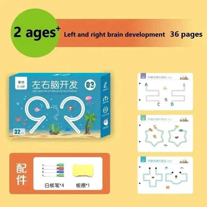  Enchanted Draw & Learn Workbook for Kids with Reusable Practice Sheets  -  ToylandEU™