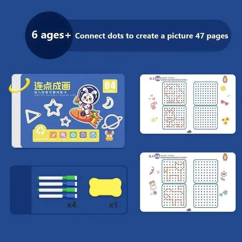  Enchanted Draw & Learn Workbook for Kids with Reusable Practice Sheets  -  ToylandEU™