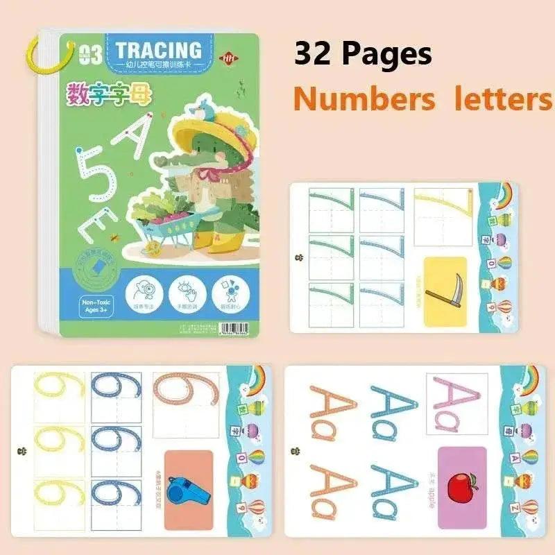 Enchanted Penmanship Practice Book for Kids - Montessori Calligraphy  -  ToylandEU™