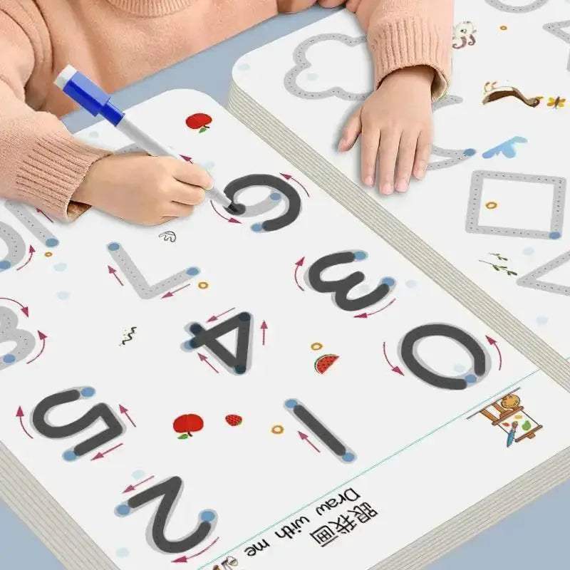  Enchanted Penmanship Practice Book for Kids - Montessori Calligraphy  -  ToylandEU™