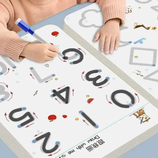  Enchanted Penmanship Practice Book for Kids - Montessori Calligraphy  -  ToylandEU™