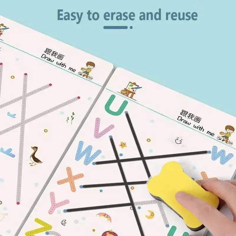  Enchanted Penmanship Practice Book for Kids - Montessori Calligraphy  -  ToylandEU™