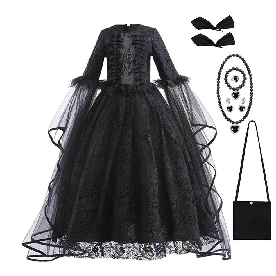  Enchanting 7To13 Maleficent Lace Girls Dress Toyland EU -  ToylandEU™