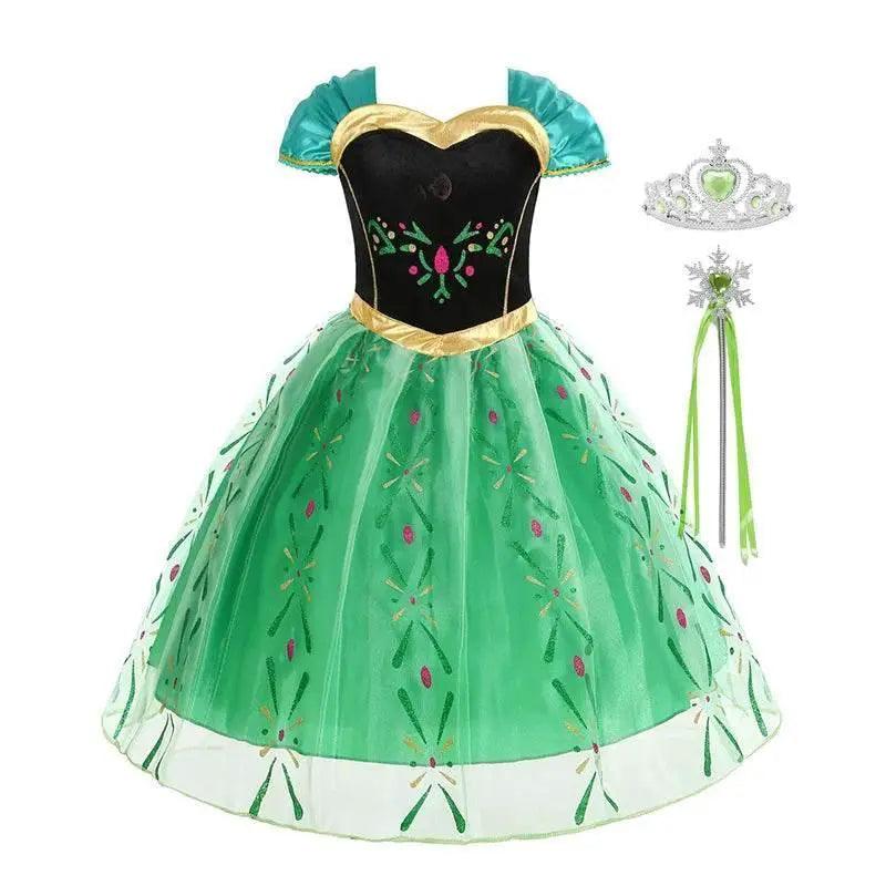  Enchanting Anna Disney Green Dress Girls Toyland EU -  ToylandEU™