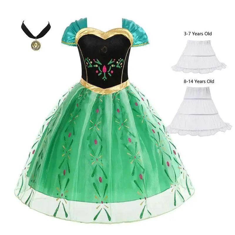  Enchanting Anna Disney Green Dress Girls Toyland EU -  ToylandEU™