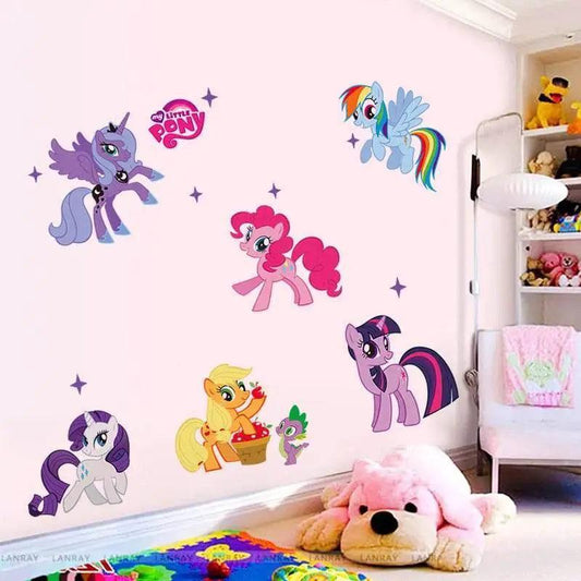  Enchanting Cartoon Pony Wall Stickers Toyland EU -  ToylandEU™
