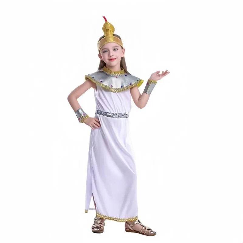 Enchanting Cleopatra Costume Dress for Girls - Deluxe Egyptian Costume - ToylandEU