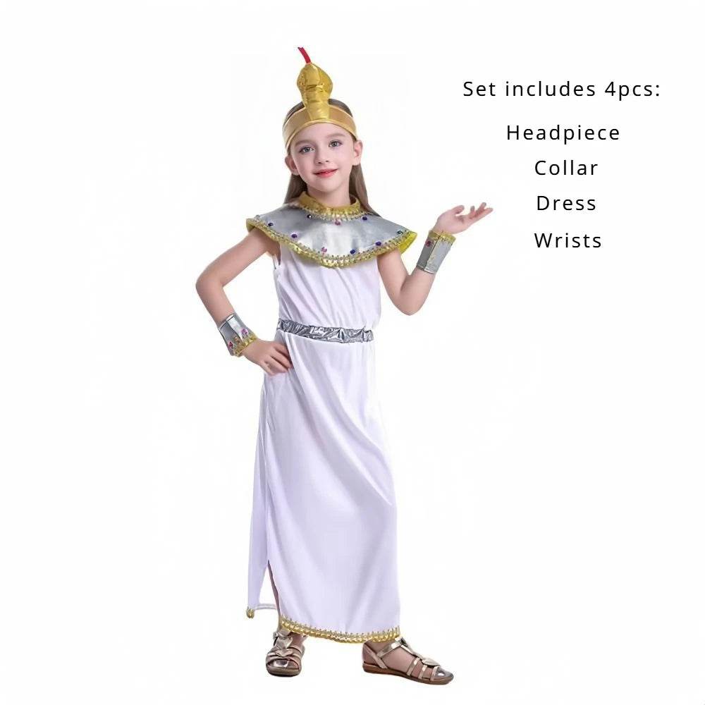 Enchanting Cleopatra Costume Dress for Girls - Deluxe Egyptian Costume - ToylandEU