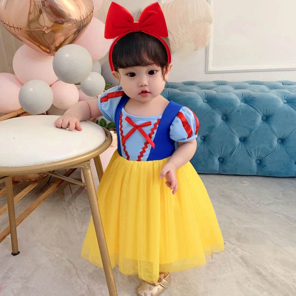 Enchanting Cosplay Dress Snow White Theme For Baby Girls Halloween Parties - ToylandEU