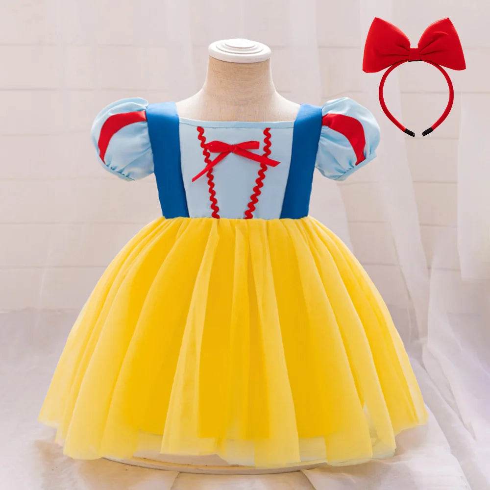 Enchanting Cosplay Dress Snow White Theme For Baby Girls Halloween Parties - ToylandEU