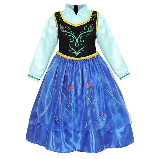 Enchanting Disney Anna Dress With Cape For Girls Party - ToylandEU