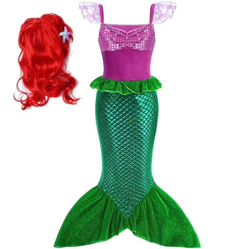 Enchanting Disney Ariel Princess Dress Glitter For Parties - ToylandEU