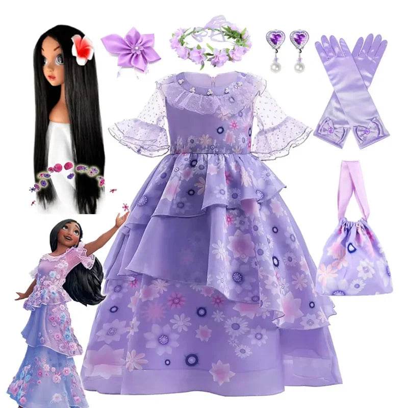 Enchanting Disney Princess Dress Purple Ruffles For Girls - ToylandEU