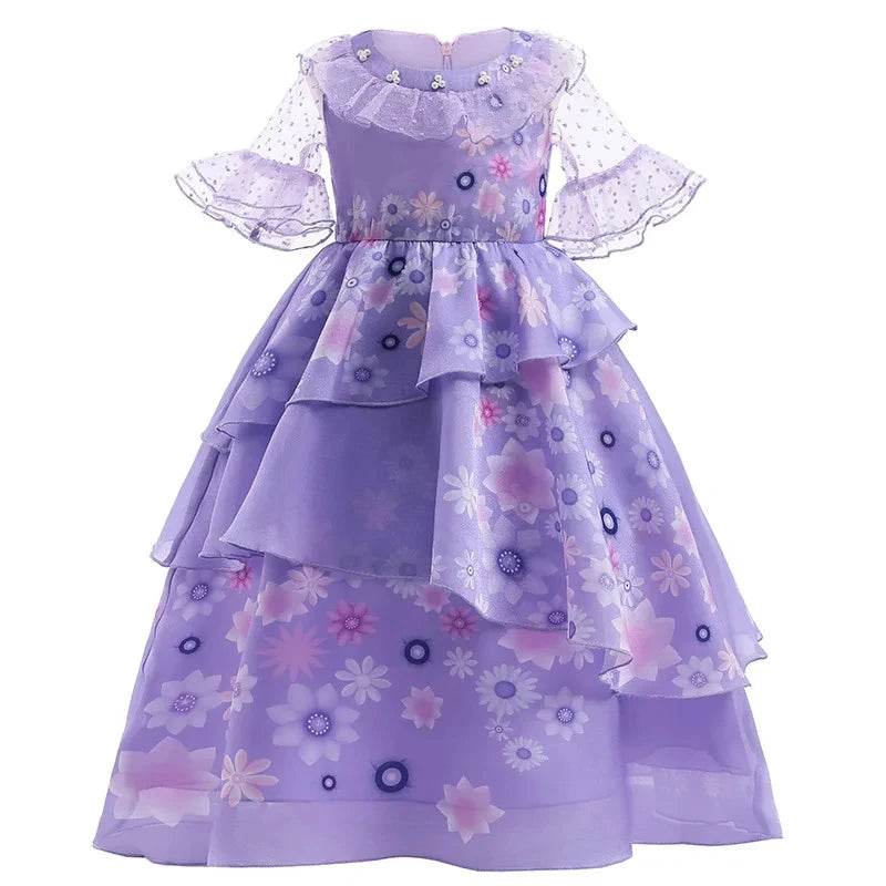Enchanting Disney Princess Dress Purple Ruffles For Girls - ToylandEU
