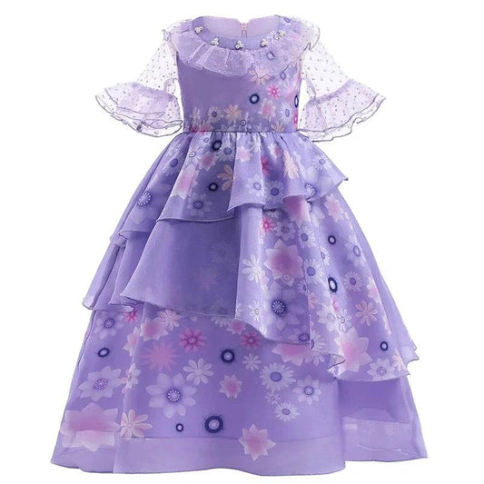Enchanting Disney Princess Dress Purple Ruffles For Girls - ToylandEU