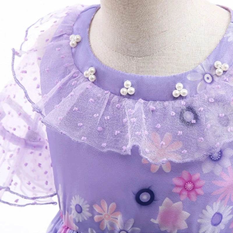 Enchanting Disney Princess Dress Purple Ruffles For Girls - ToylandEU
