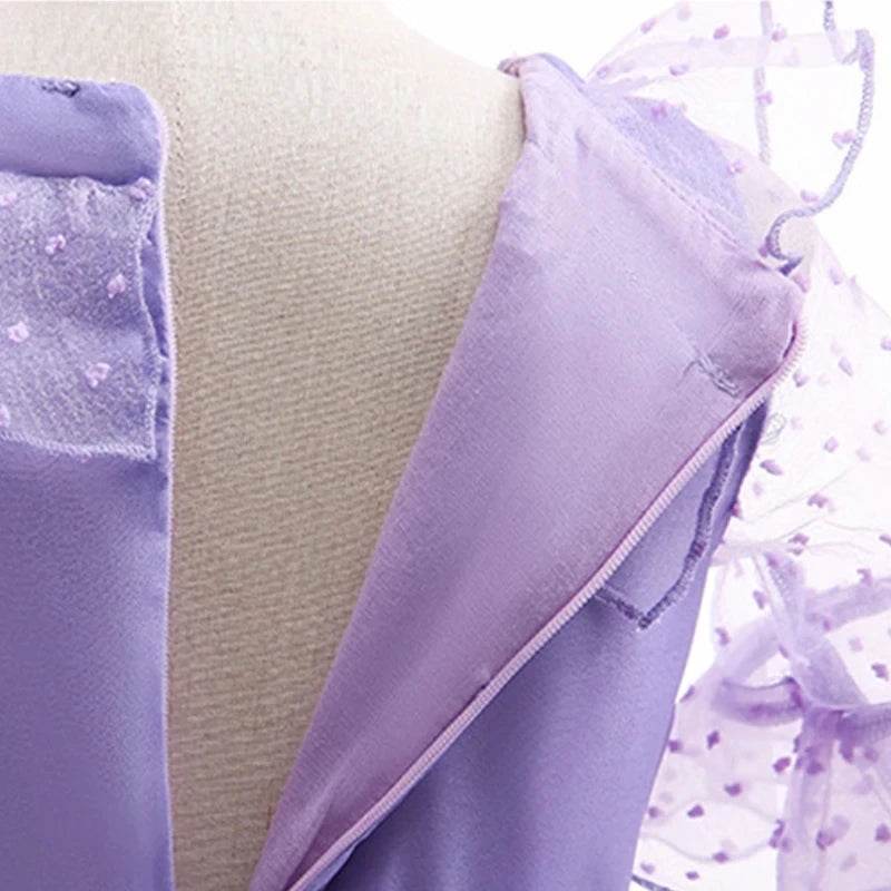 Enchanting Disney Princess Dress Purple Ruffles For Girls - ToylandEU