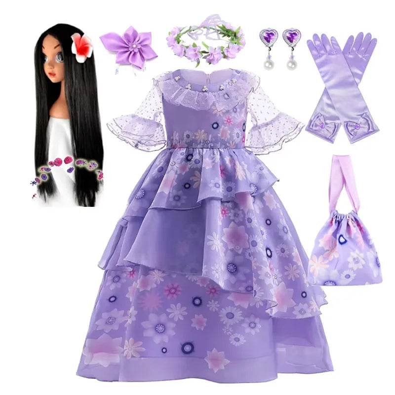 Enchanting Disney Princess Dress Purple Ruffles For Girls - ToylandEU