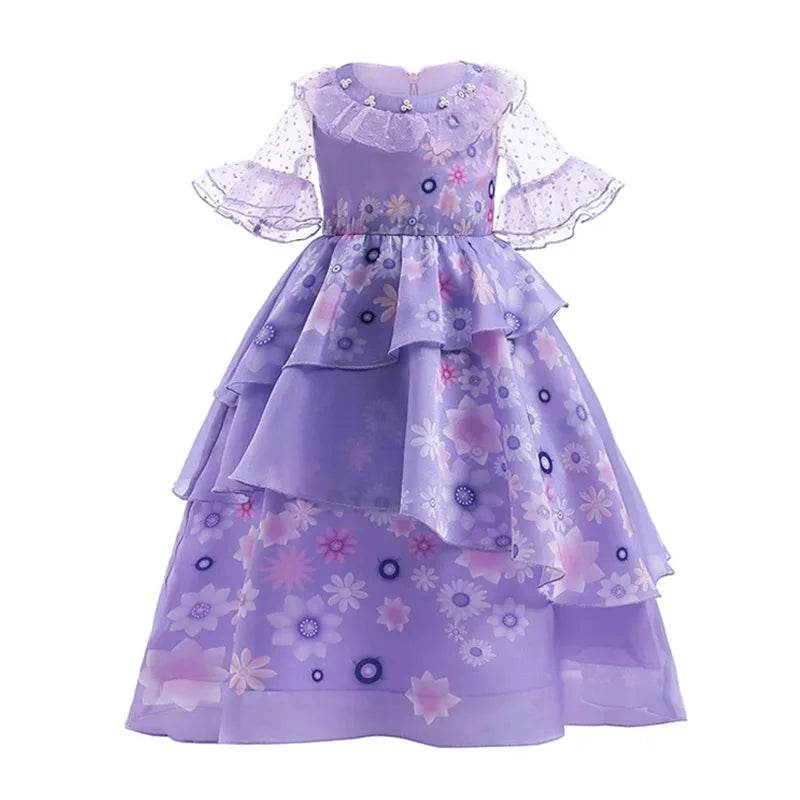Enchanting Disney Princess Dress Purple Ruffles For Girls - ToylandEU