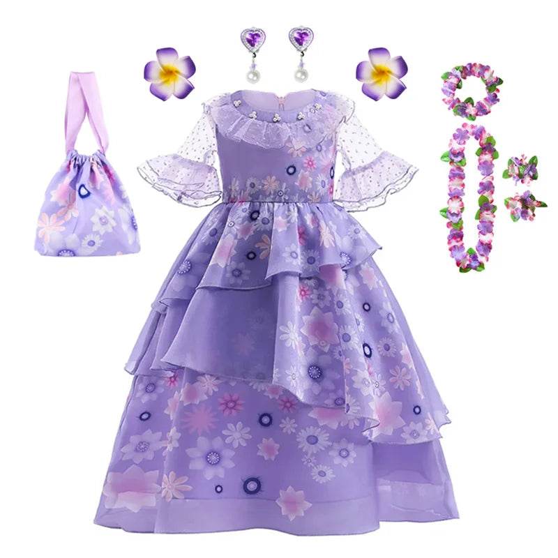 Enchanting Disney Princess Dress Purple Ruffles For Girls - ToylandEU