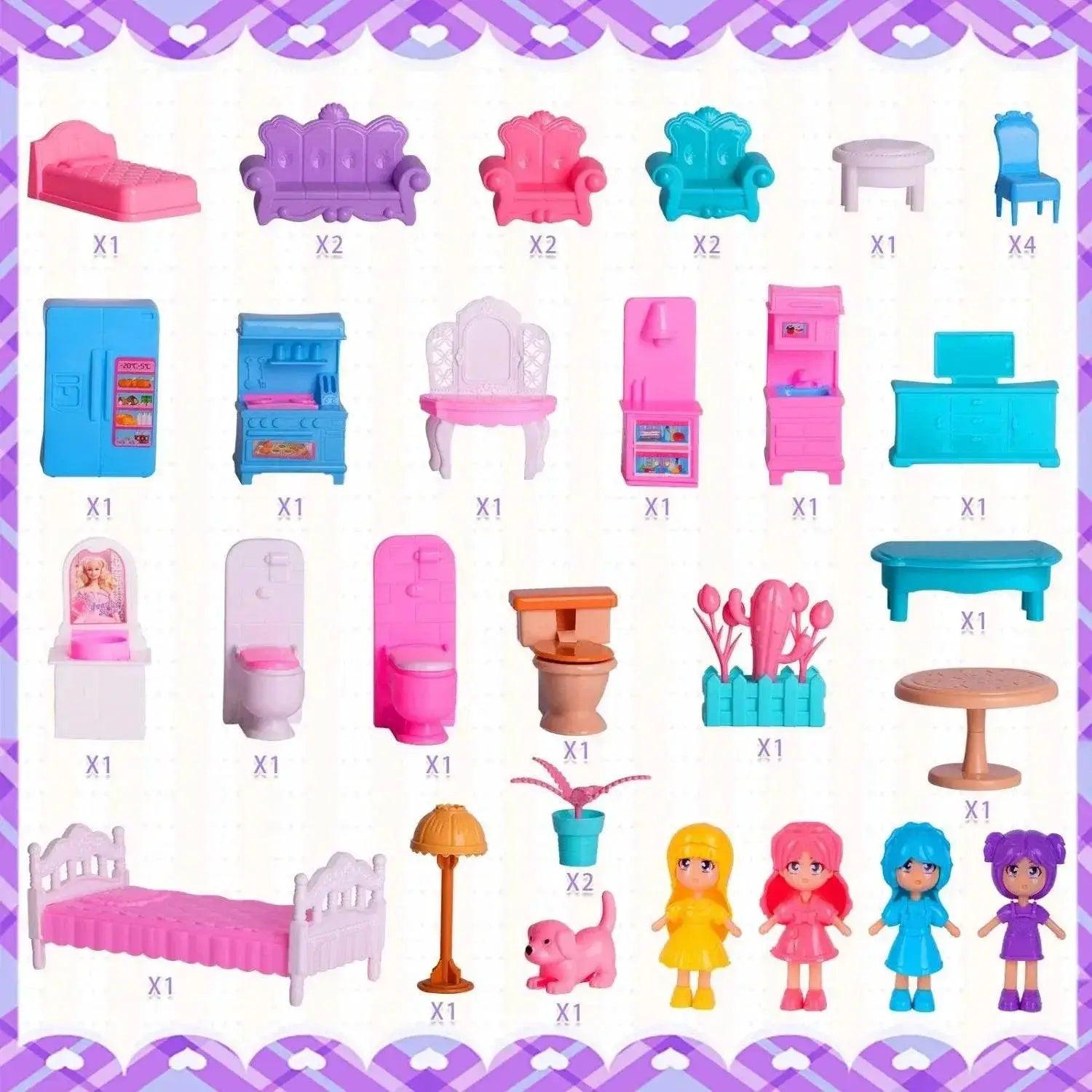  Enchanting Dollhouse With Lights Play Set Toyland EU -  ToylandEU™