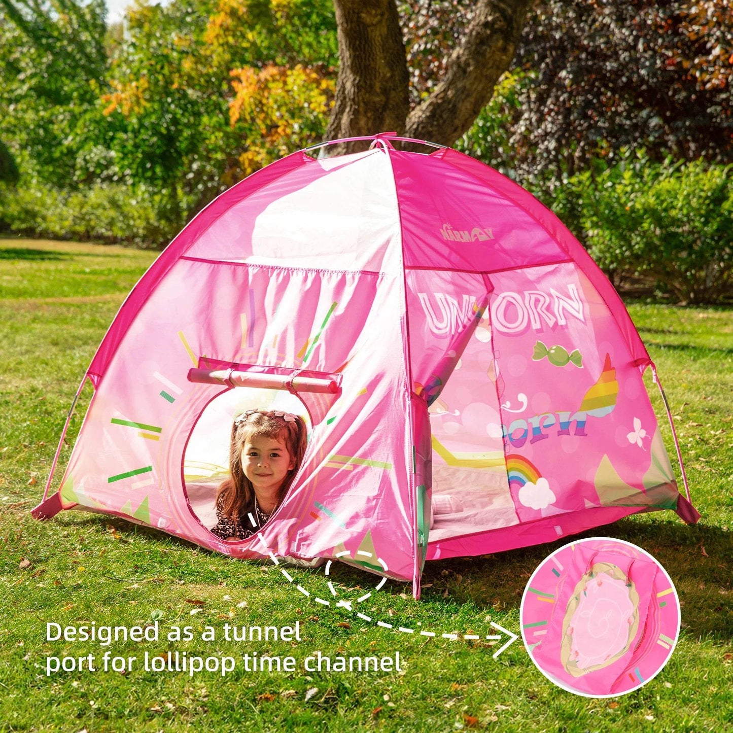 Enchanting Dome Tent Unicorn Princess For Girls And Kids - ToylandEU