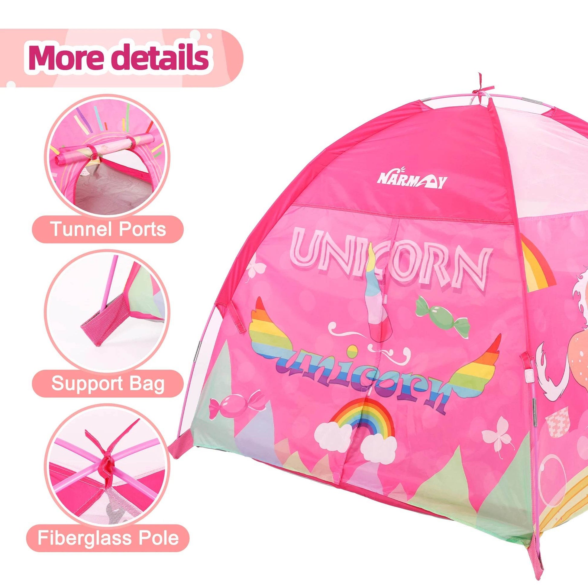 Enchanting Dome Tent Unicorn Princess For Girls And Kids - ToylandEU