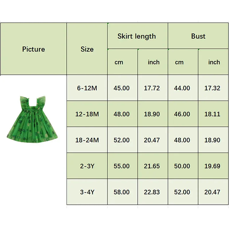 Enchanting Dress Sleeveless Clover Strawberry Print Embroidered For Girls - ToylandEU