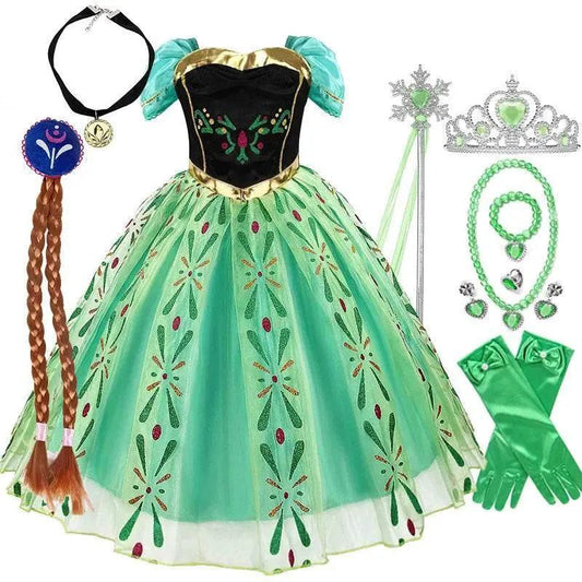  Enchanting Elsa Costume Dress Knee Length Toyland EU -  ToylandEU™