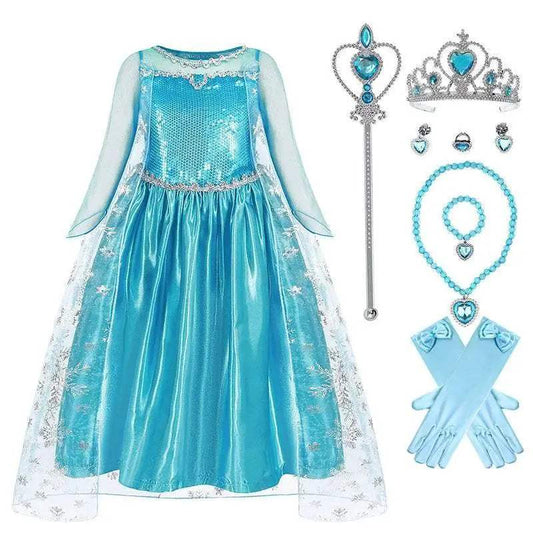  Enchanting Elsa Dress Knee Length Dress Toyland EU -  ToylandEU™