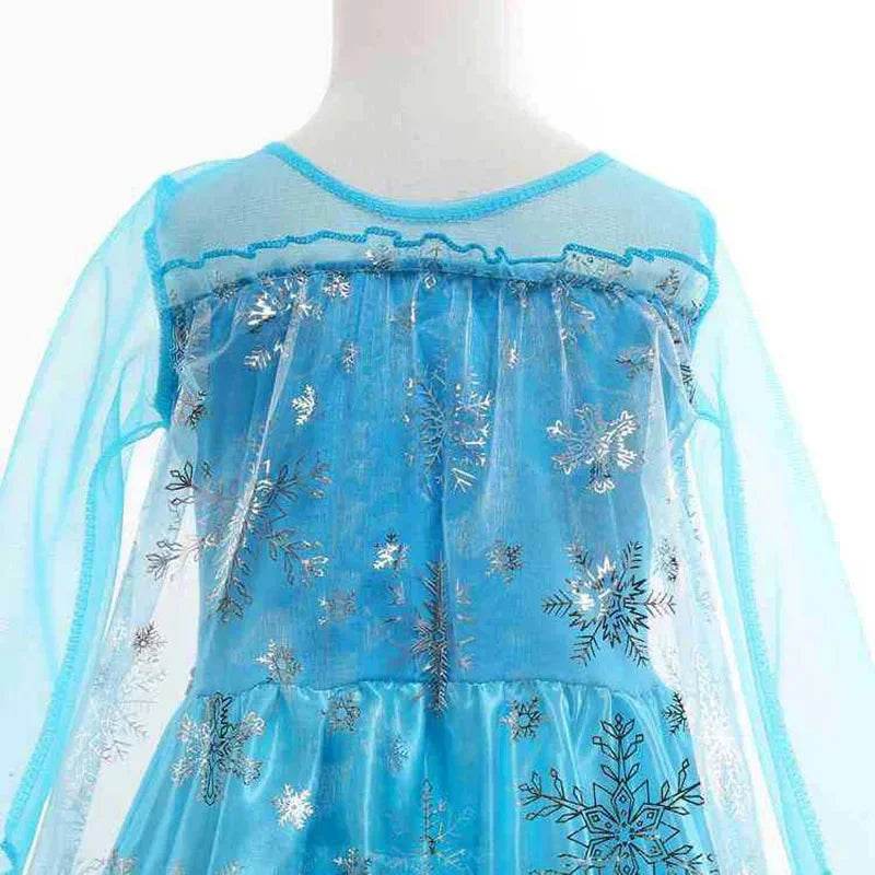 Enchanting Girls Elsa Cape Costume Snow Queen For Carnival - ToylandEU