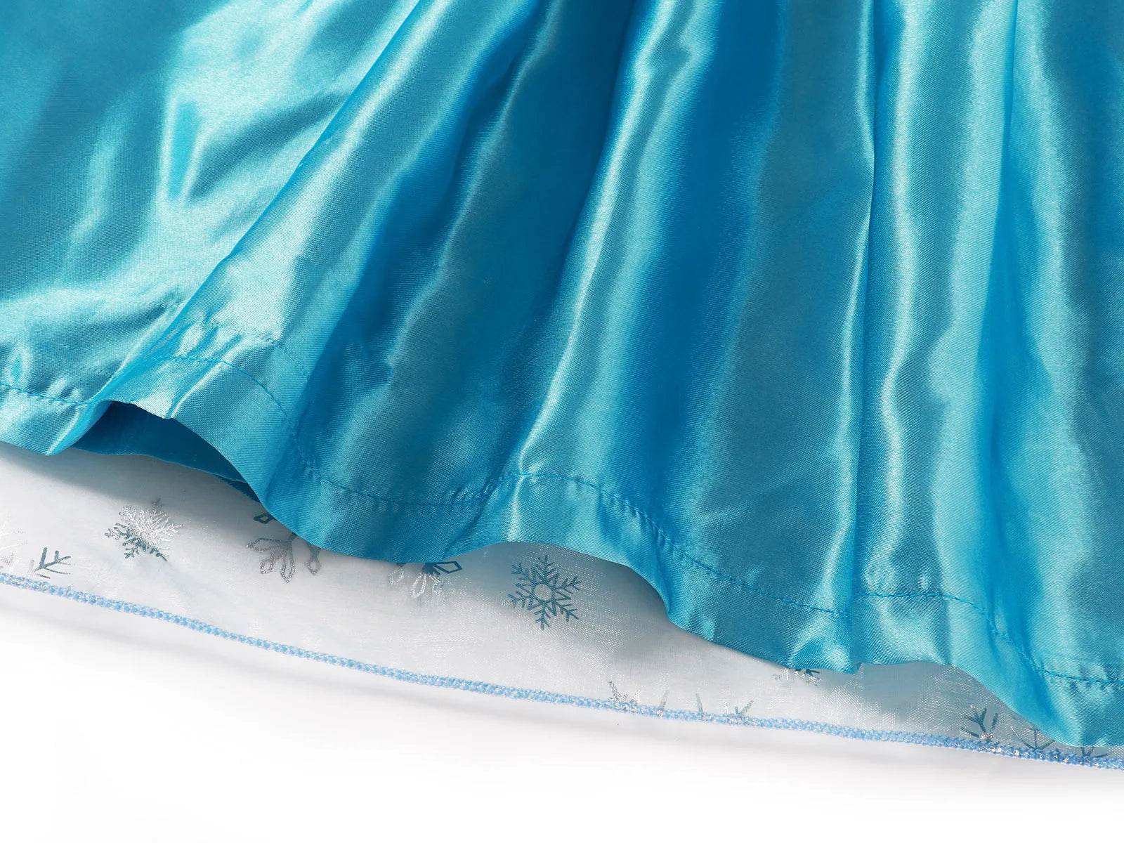 Enchanting Girls Elsa Cape Costume Snow Queen For Carnival - ToylandEU