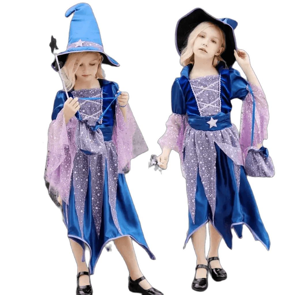  Enchanting Girls' Witch Costume Set with Hat & Bags for All Occasions -  ToylandEU™