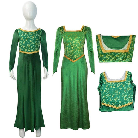 Enchanting Green Fiona Princess Costume for Kids - Perfect for Parties! - ToylandEU
