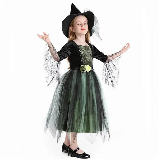  Enchanting Green Witch Costume for Girls - Perfect for Halloween Fun -  ToylandEU™