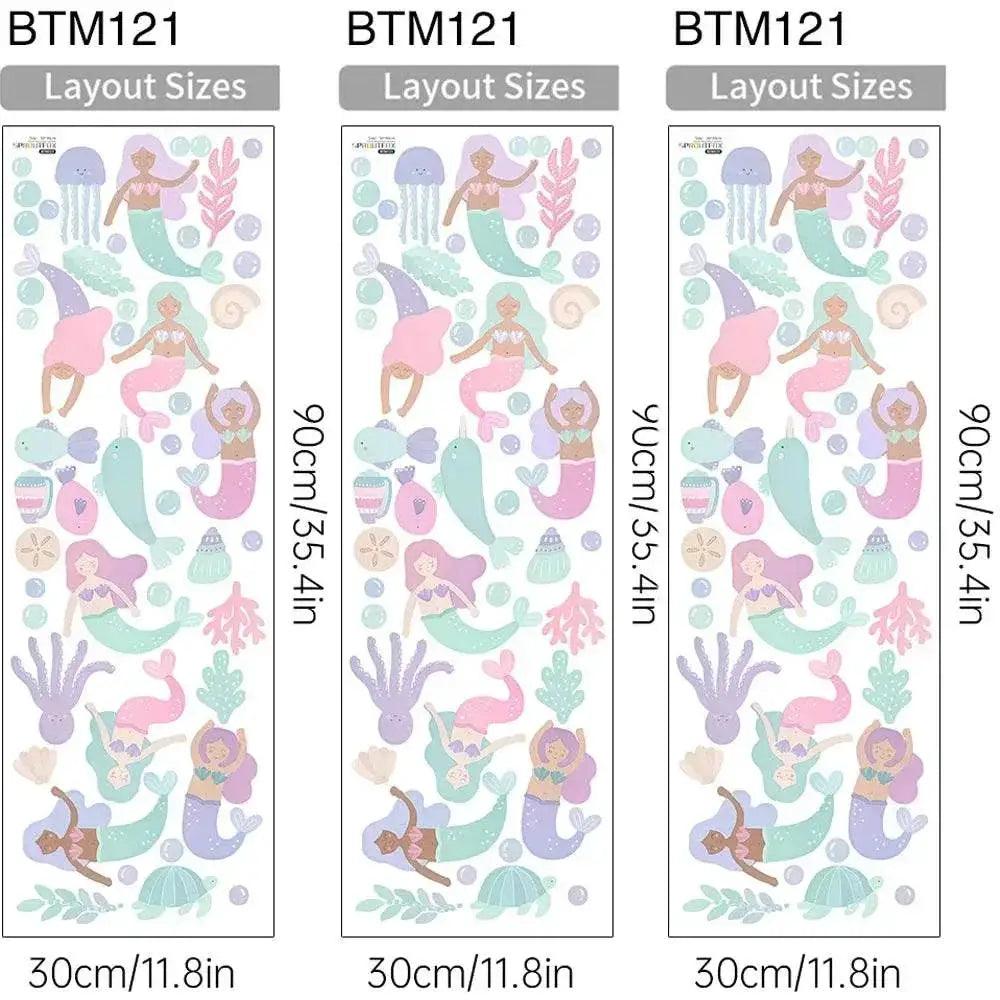  Enchanting Mermaid 3D Wall Stickers Toyland EU -  ToylandEU™