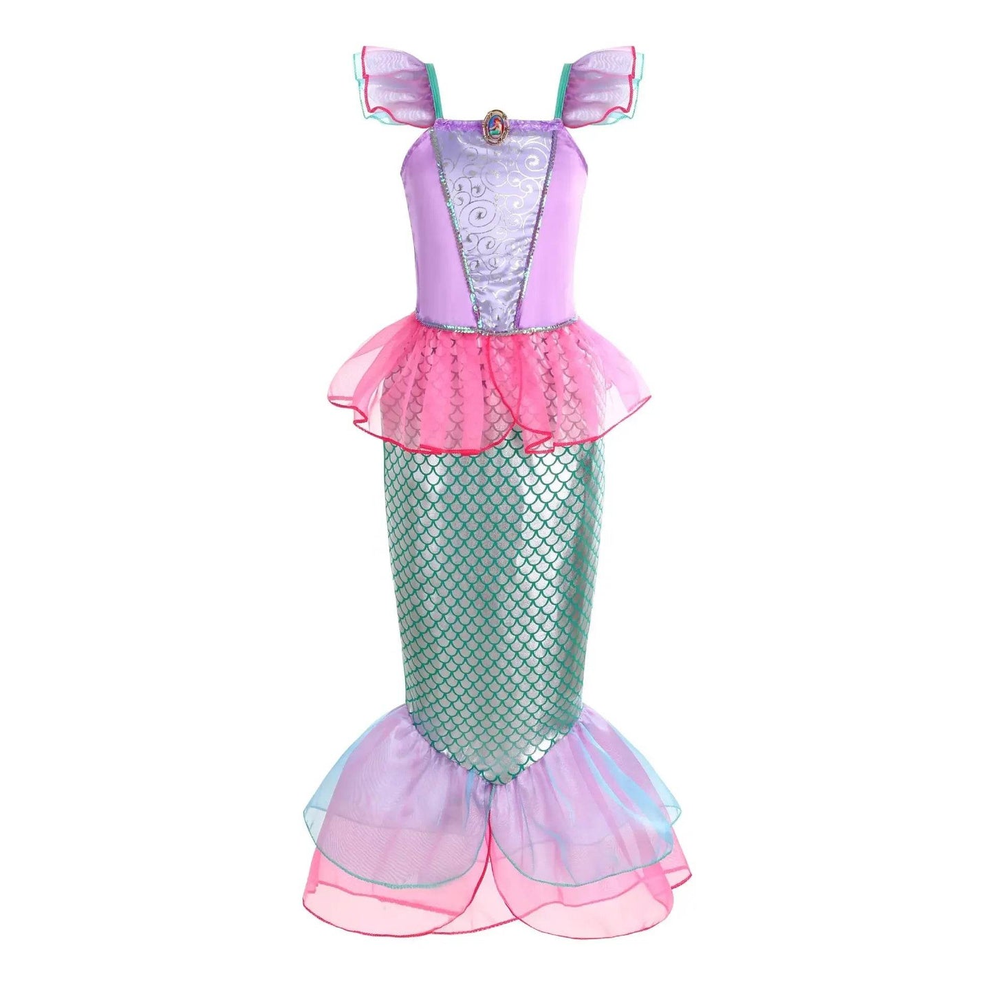 Enchanting Mermaid Dress Ankle Length For Girls 4 To 6 - ToylandEU