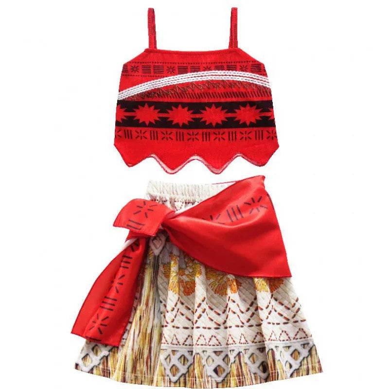 Enchanting Moana Costume Dress With Appliques Girls 7 To 13 - ToylandEU