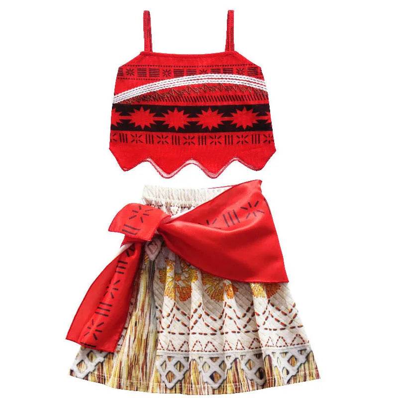 Enchanting Moana Costume Dress With Appliques Girls 7 To 13 - ToylandEU