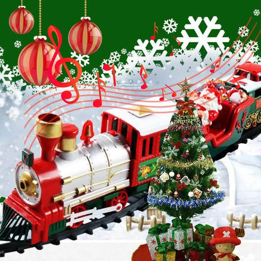 Enchanting Musical Christmas Electric Train Set with DIY Tracks & Lights - ToylandEU