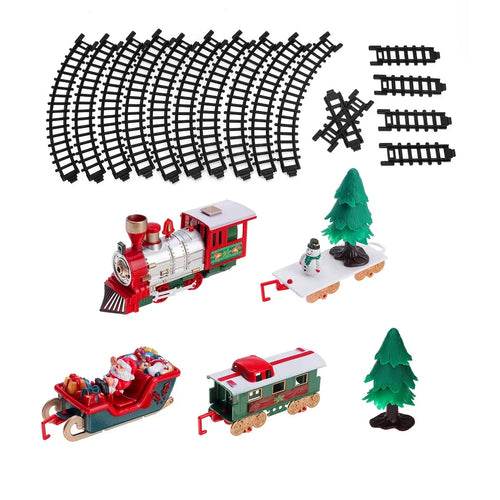 Enchanting Musical Christmas Electric Train Set with DIY Tracks & Lights - ToylandEU